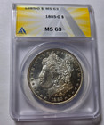 1885-O MORGAN $1 Dollar Silver Coin ~ ANACS Certified MS63 BUnc ~ PL Eye Appeal — photo 1