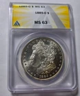 1885-O MORGAN $1 Dollar Silver Coin ~ ANACS Certified MS63 BUnc ~ PL Eye Appeal