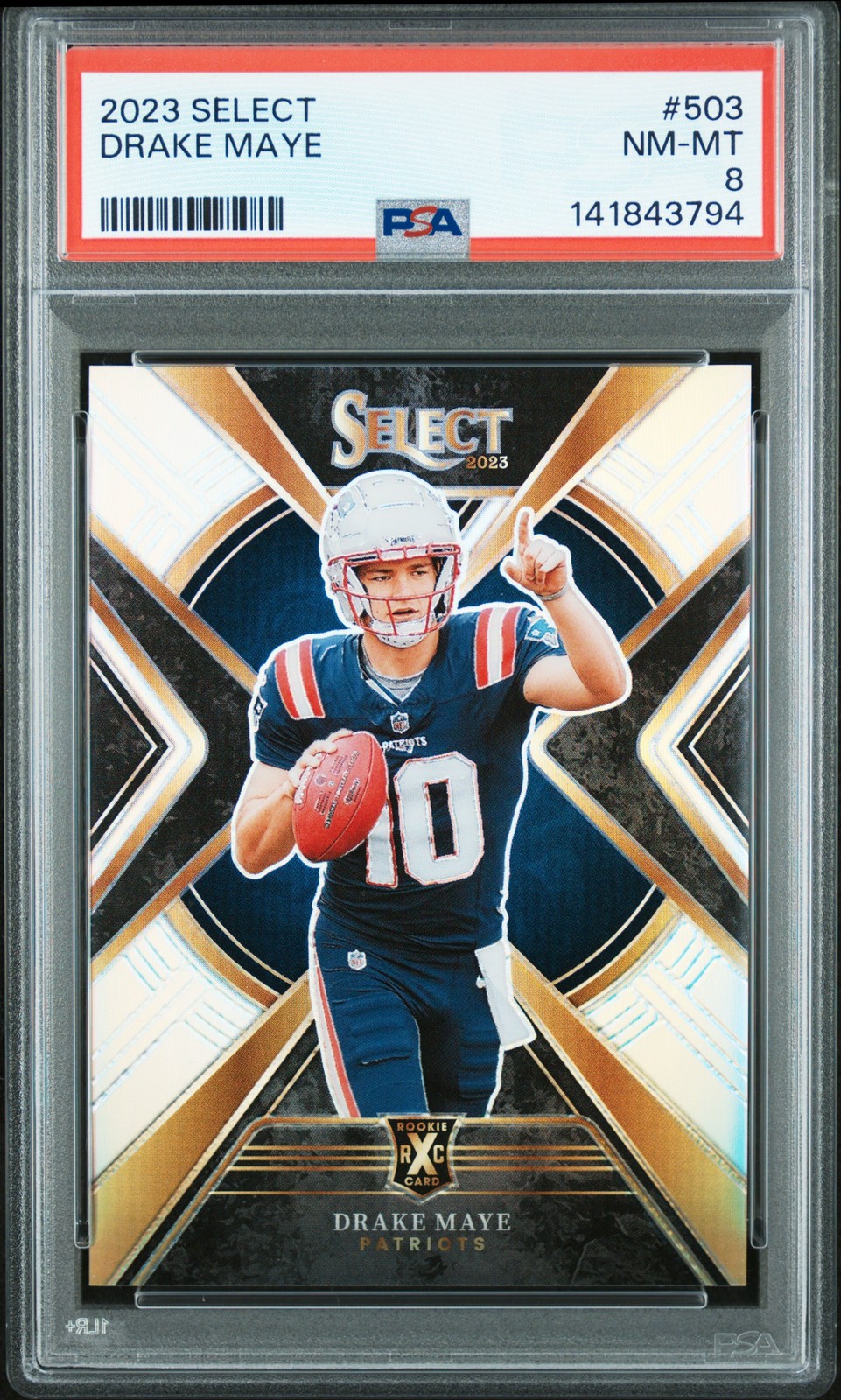 2023 PANINI SELECT #503 DRAKE MAYE PSA 8