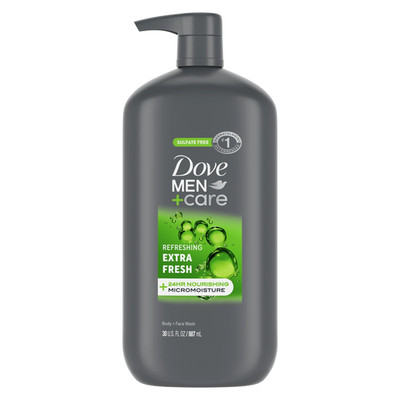Extra Fresh Refreshing Hydrating Face and Body Wash, 30 Fl Oz