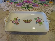 Herend, Hungary, Queen Victoria,  Pin Dish Trinket Tray, 3" x 5 3/4"