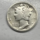 1924 MERCURY SILVER DIME ACTUAL COIN Get More Today & Save Shop Here Buy Here