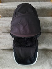 BABY JOGGER City Select COMPLETE seat Silver Frame black fabric ONYX GUC