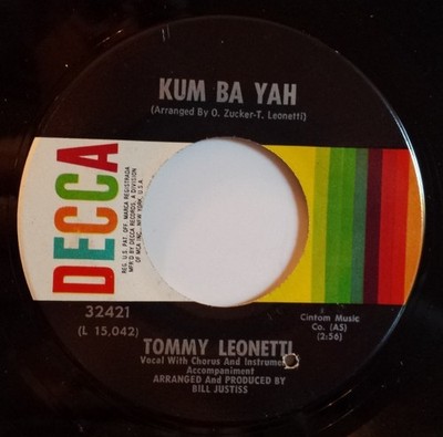 Tommy Leonetti - Kum Ba Yah, 7'', (Vinyl)