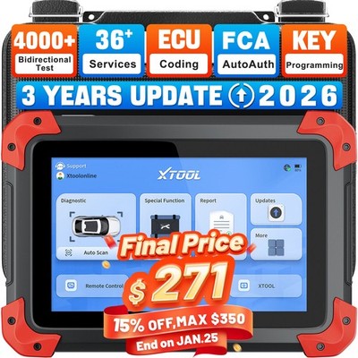 2026 XTOOL D7 V2.0 Bidirectional Scanner Full Diagnostic Coding Key Programmer