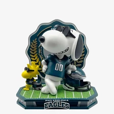 Snoopy Woodstock Philadelphia Eagles Joe Cool Peanuts Dual Bobblehead Bobblehead