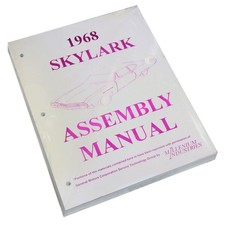 Factory Assembly Manual Instruction Repair Book 1968 Buick Skylark 1pc