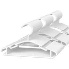 GoodtoU Baby Hangers 60 Pack 10.2" White Plastic for Infant Toddler Clothes