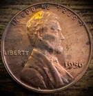 1956 Lincoln Wheat Cent Penny 🔥TONED PROOF🔥