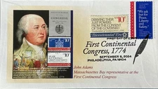AMERICOVER 2024 5939 First Continental Congress John Adams Massachusetts Bay 