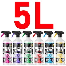 Acetic Acid 5 Litres Cleaning Stain Remover Kettle Descaler Weed Killer Vinegar