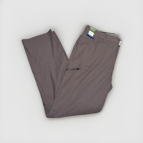 Orvis Trek Pants Mens 36X32 Stretch Zip Pockets Forged Iron/Gray Water Repellent - Picture 3 of 10