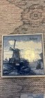 Vintage Hand-Painted Delft Blue Tiles – Made in Holland – Set of 3 — photo 4