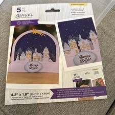 NEW Crafters Companion Christmas Village 5 pc die set NEW