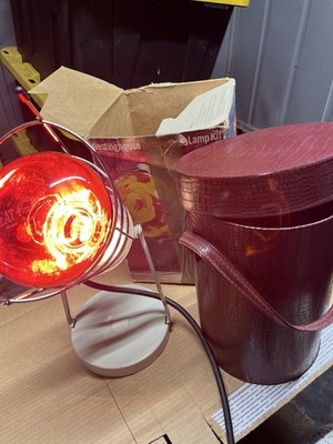 Vintage Westinghouse Deluxe Heat Lamp Kit NOS Employee Gift w/ Box Case