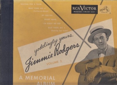 Jimmie Rodgers   Yodelingly Yours Volume 2 3X 78 Album w/ book