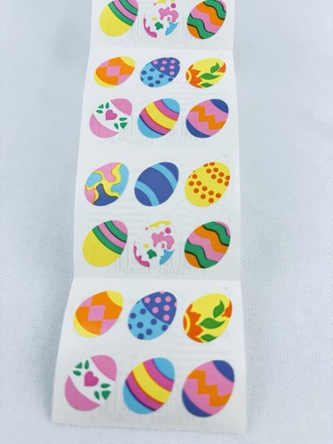 Vintage 1984 Mrs. Grossman's Stickers Roll Easter Eggs Small Scrapbooking - Picture 2 of 5