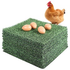 8 Pcs Chicken Nesting Pads, Washable Nesting Box Liners for Chicken Coop, Reu...
