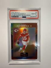 2024 Panini Select #6 Patrick Mahomes II Score Throwback Tie-Dye /25 PSA 10 Rare