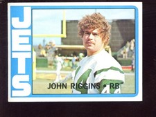 1972 Topps Football Card #13 HOFER John Riggins Rookie EXMT+. rookie card picture