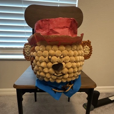 Paddington Bear Plush Decorated Plastic Pumpkin, Beige/Brown, Hat & Coat. - Image 1 of 3
