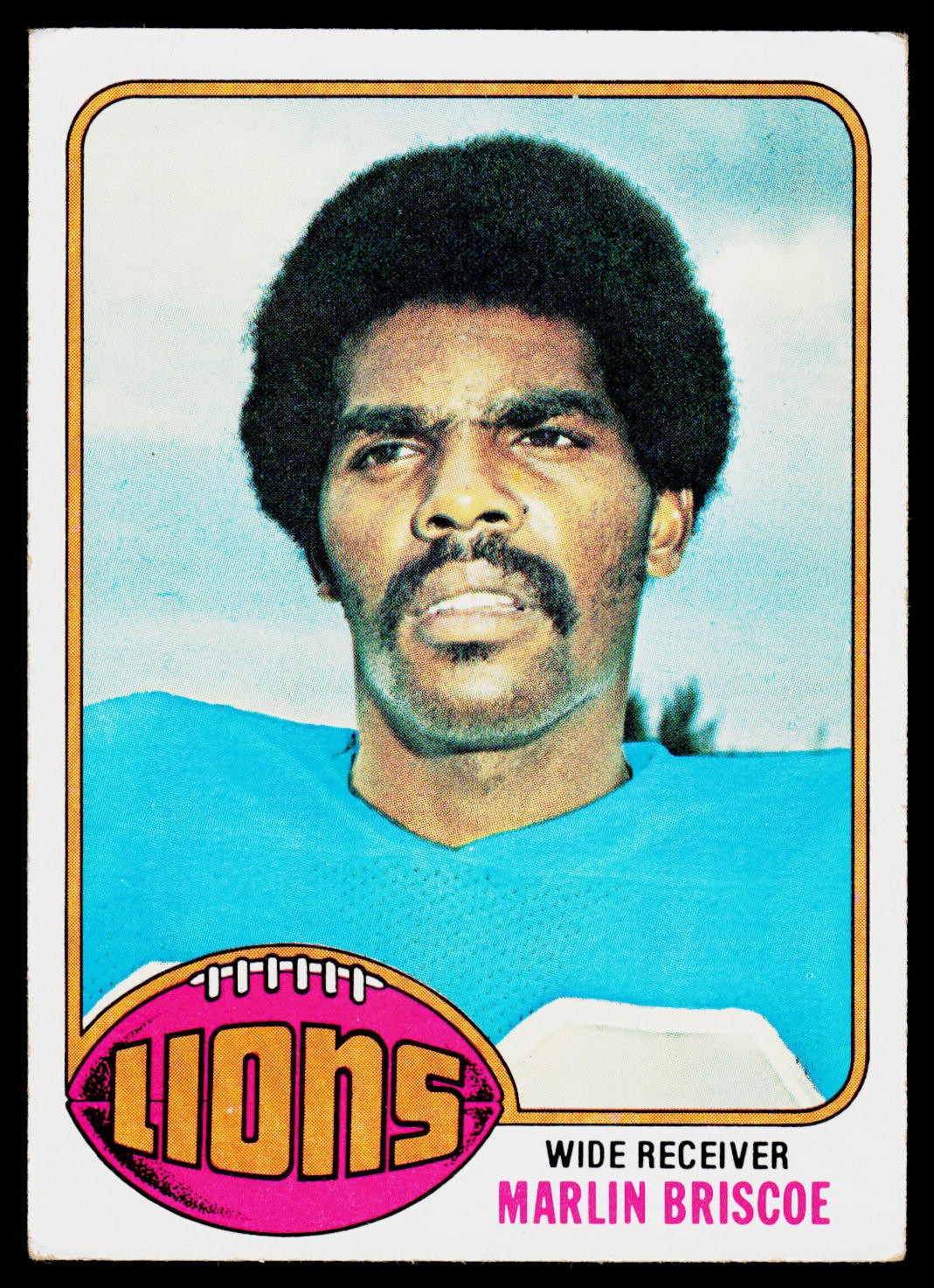 Marlin Briscoe, 1976 Topps, #484, Detroit Lions,