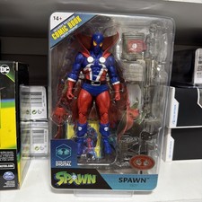 McFarlane Toys Spawn 1977 Digital Action Figure Red Platinum Comic Edition