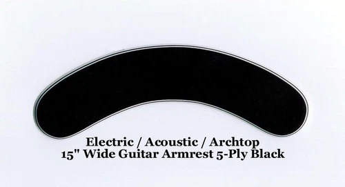 Guitar Armrest for Gibson Epiphone 5-Ply Black Archtop Acoustic 15" Wide Project