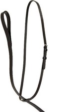 English Saddle Horse Flat Black Leather Standing Martingale Cob / Arab Size