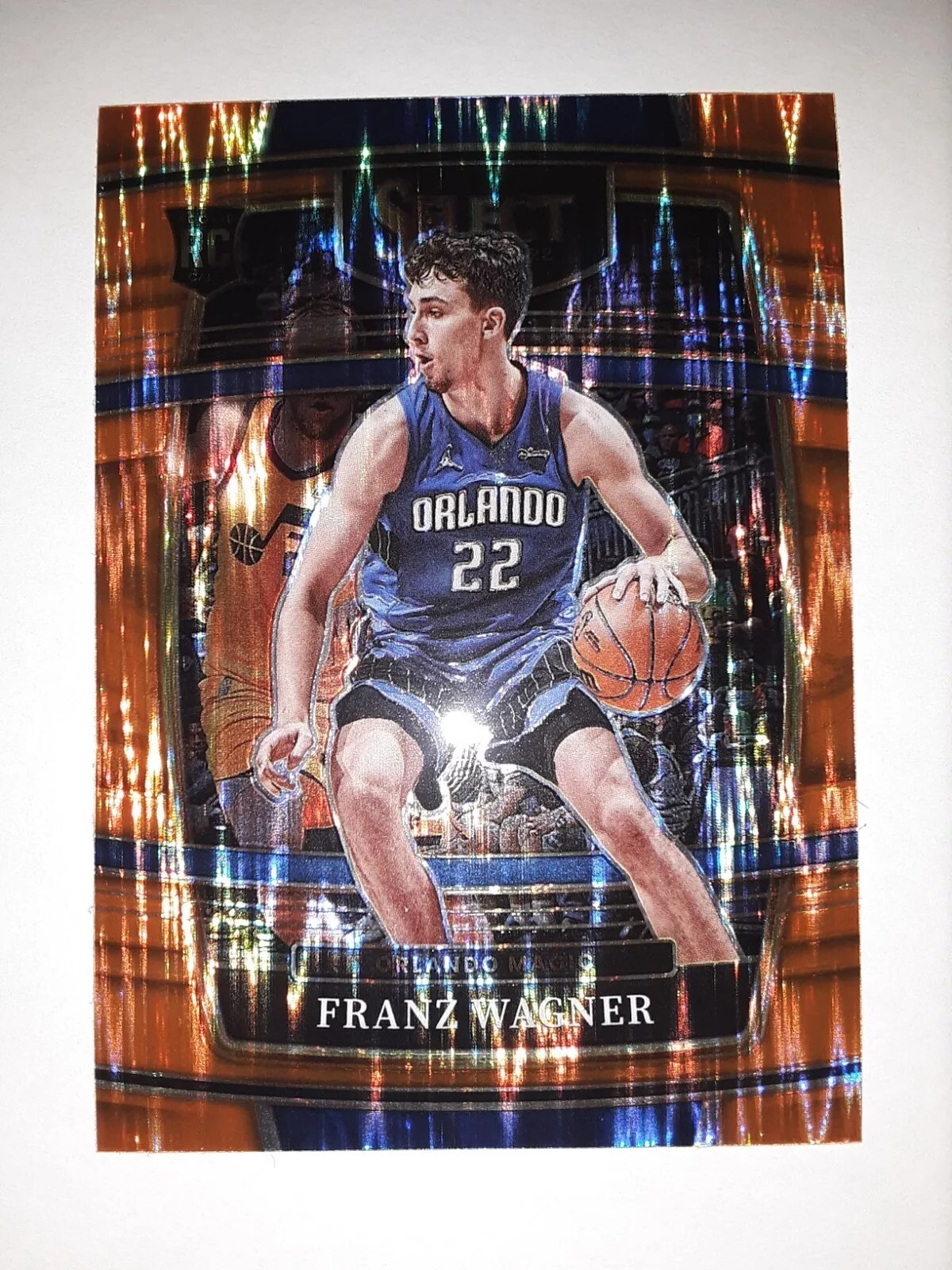 2021-22 Panini Select Franz Wagner RC ORANGE FLASH Orlando Magic Rookie #15 SP
