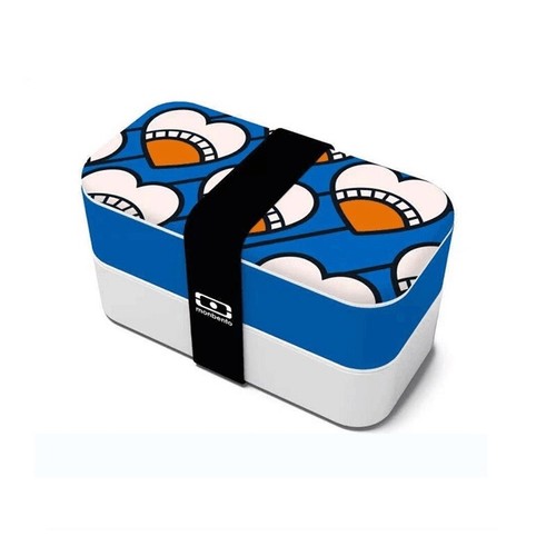 Monbento Mb Original Graphic 1L Lunch Bento Box Food Container - Heart Hunter - Picture 2 of 7