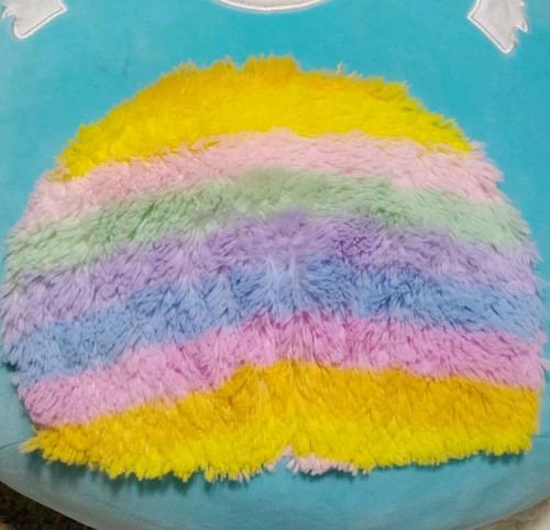 SQUISHMALLOW 16" Vanessa the Red Panda Blue Teal Pastel Rainbow Belly Soft Plush - Picture 7 of 12