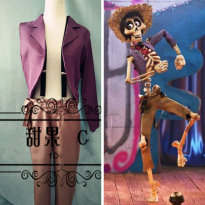 Coco Pixar Hector Halloween Party Uniform Mens outfits Full Set - Main Image