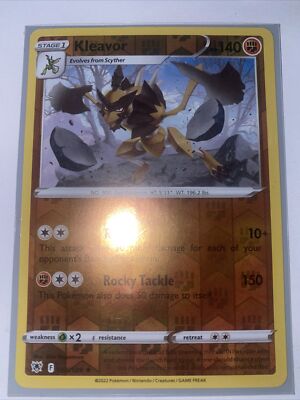 Pokemon: Kleavor [REVERSE HOLO RARE] SWSH10: Astral Radiance 085/189  D26
