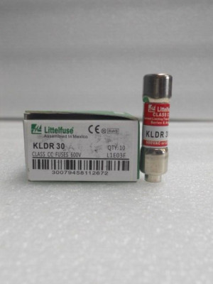 30 Amp Time Delay Fuse ORIGINAL Littelfuse KLDR-30 Time-Delay Fuse - 30 Amp, 600 Volt AC (New In Package) KLDR30 600V Fuse - Foto 2