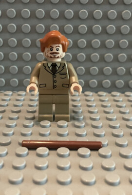 Lego Professor Remus Lupin Minifigure 4867 Hogwarts / hp130 / Wand