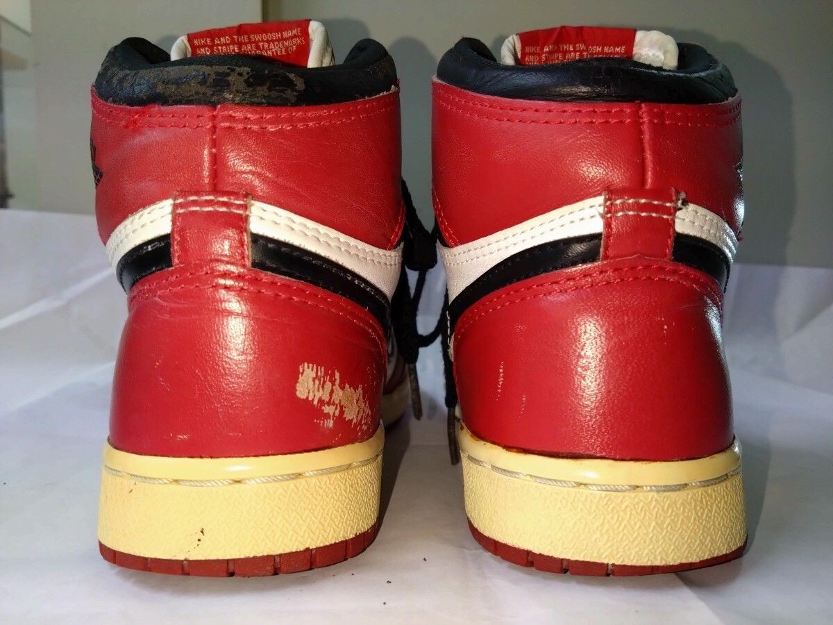 Sky Jordan 1 White x Red x Black Original 21.0cm Used | eBay