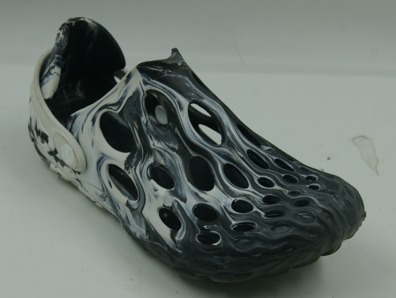 Merrell Hydro Moc sandali bassi donna 7 nero bianco slip on scarpe da passeggio casual