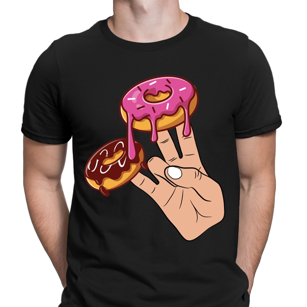 2 In The Pink 1 In the Stink Dirty Donut Funny Mens T-Shirts Tee