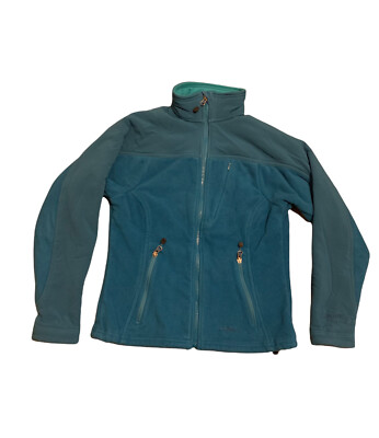 LL Bean women's fleece polartec windbloc jacket Size L