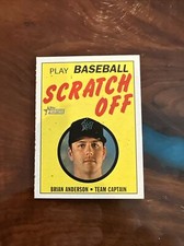 BRIAN ANDERSON 2020 TOPPS HERITAGE 1971 SCRATCH OFF INSERT #14 MIAMI MARLINS