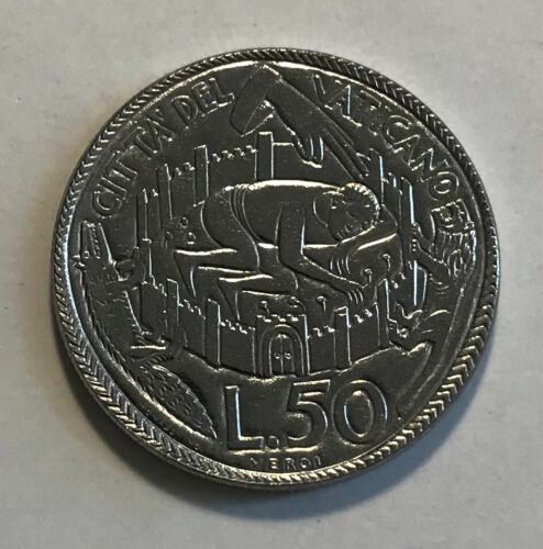 Vatican 50 Lire 1975 - Peace of the Lord - Holy Year Pope Paul VI - Uncirculated
