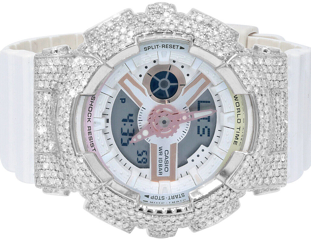 Casio Baby G 43MM BA-110 Genuine Diamond Watch 6 1/2 CT | eBay Casio Baby G 43MM BA-110 Genuine Diamond Watch 6 1/2 CT | eBay