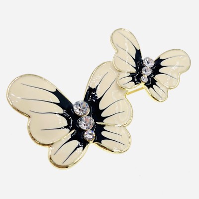 Elegant Black and Gold Butterfly Brooch Vintage Black And Gold Butterfly Brooch Pin | eBay main image 4