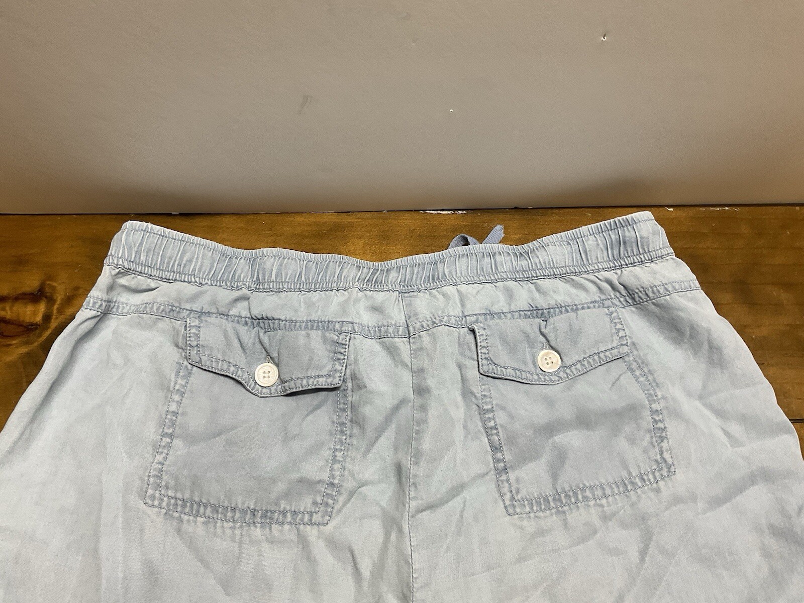 John Mark Pants Pull On Chambray Drawstring Lyoce… - image 3