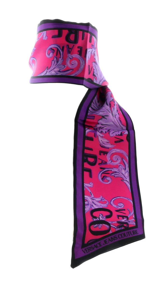 Versace Jeans Couture Silk Scarf with Print