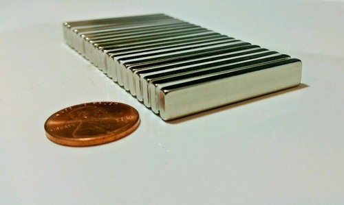 10-100 NEODYMIUM magnets 1-1/2"×1/4"×1/8" Strong Rare Earth magnets N52 Grade - Picture 3 of 6