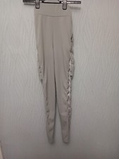 PLT light Grey Tousers With Logo Down The Side - Size 8