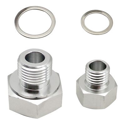 #ad 2PCS Oil Pressure Sensor Adapter M16 1.5 Adapter to 1 8 NPT Fit All GM LS Series $2.40
