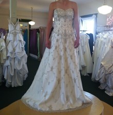 Ivory Beaded A-Line Wedding Dress